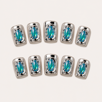 Electric Opal | Short Squoval