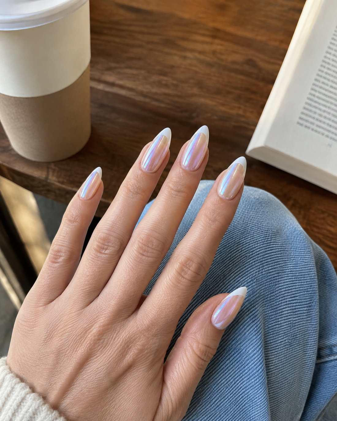 Chrome French | Medium-Long Almond