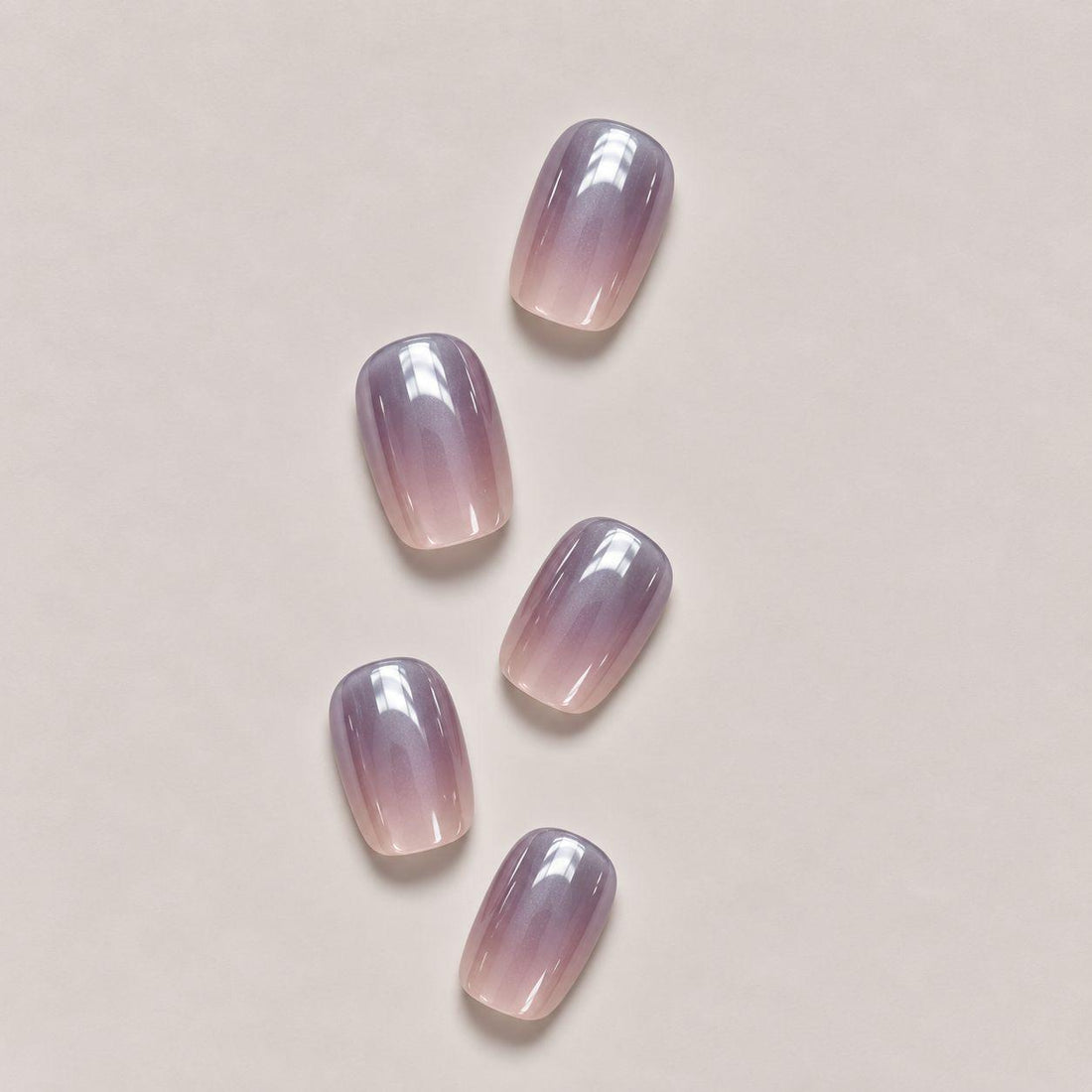 Cat-Eye lilac Pink Ombré | Short Squoval