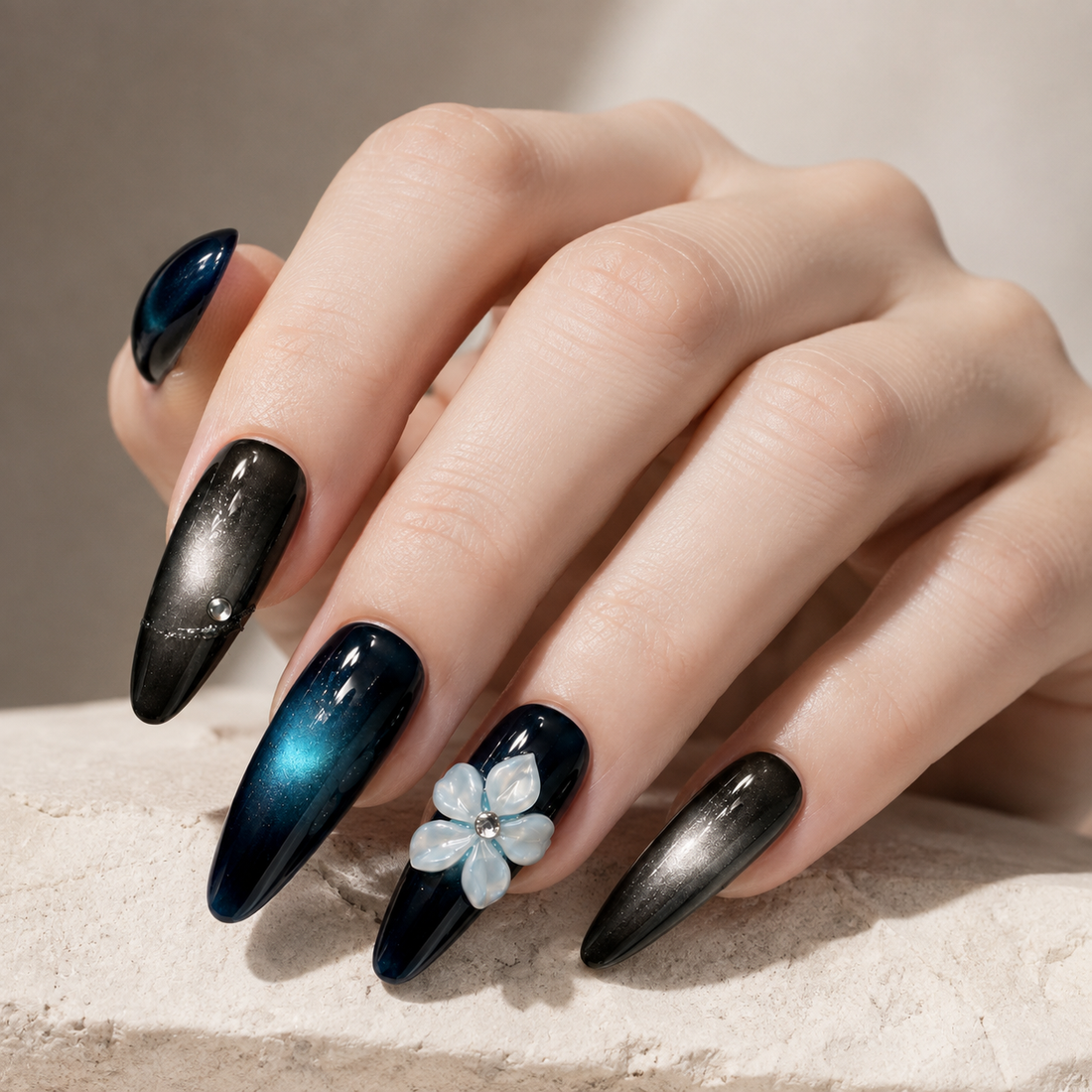 Moonlit Bloom | Long Stiletto