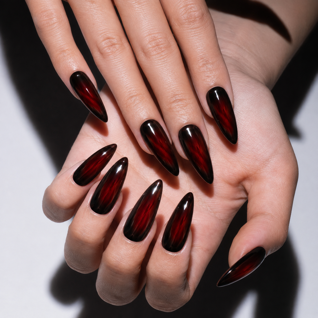 Garnet Eclipse | Medium-Long Stiletto (24 pieces)