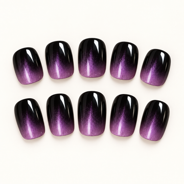 Violet Familiar | Long Stiletto / Short Squoval