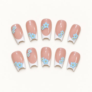 Bluebell Bloom | Medium-Long Square