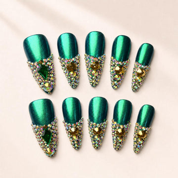 Midnight Jade | Medium-Long Stiletto
