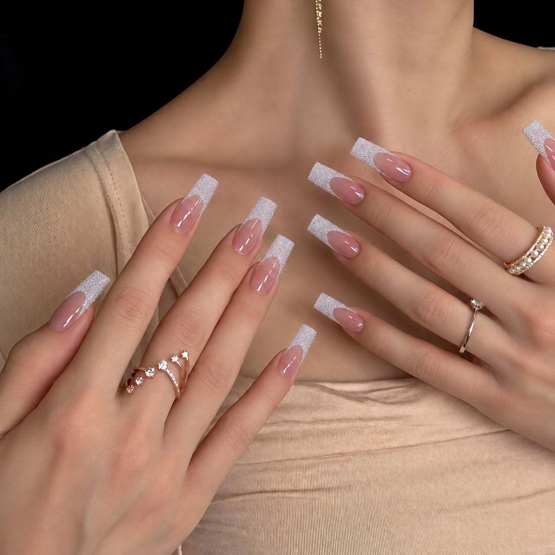 Frosted Lace | Long Square
