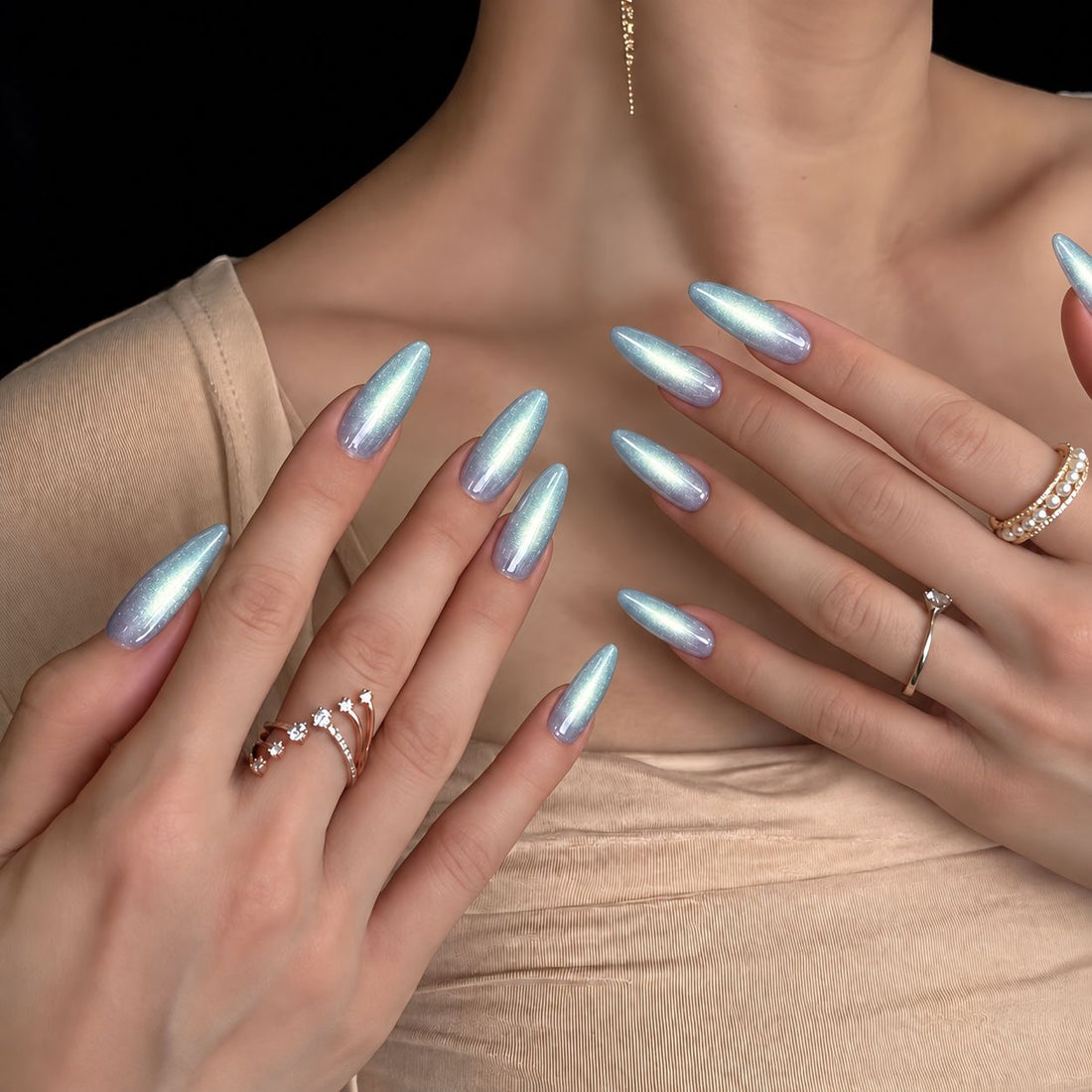 Frosted Halo | Long Stiletto