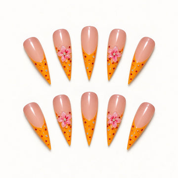 Tangerine Blossom | Long Stiletto