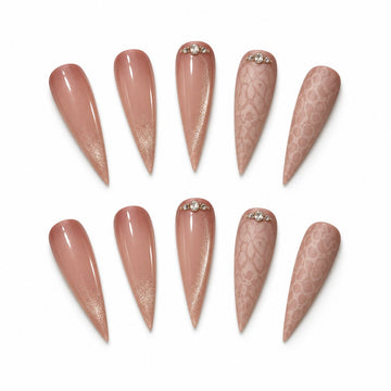 Champagne Veil | Extra-Long Stiletto