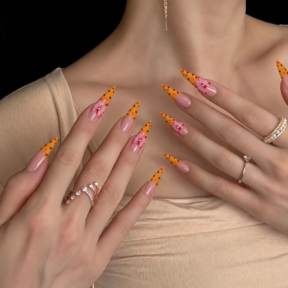 Tangerine Blossom | Long Stiletto