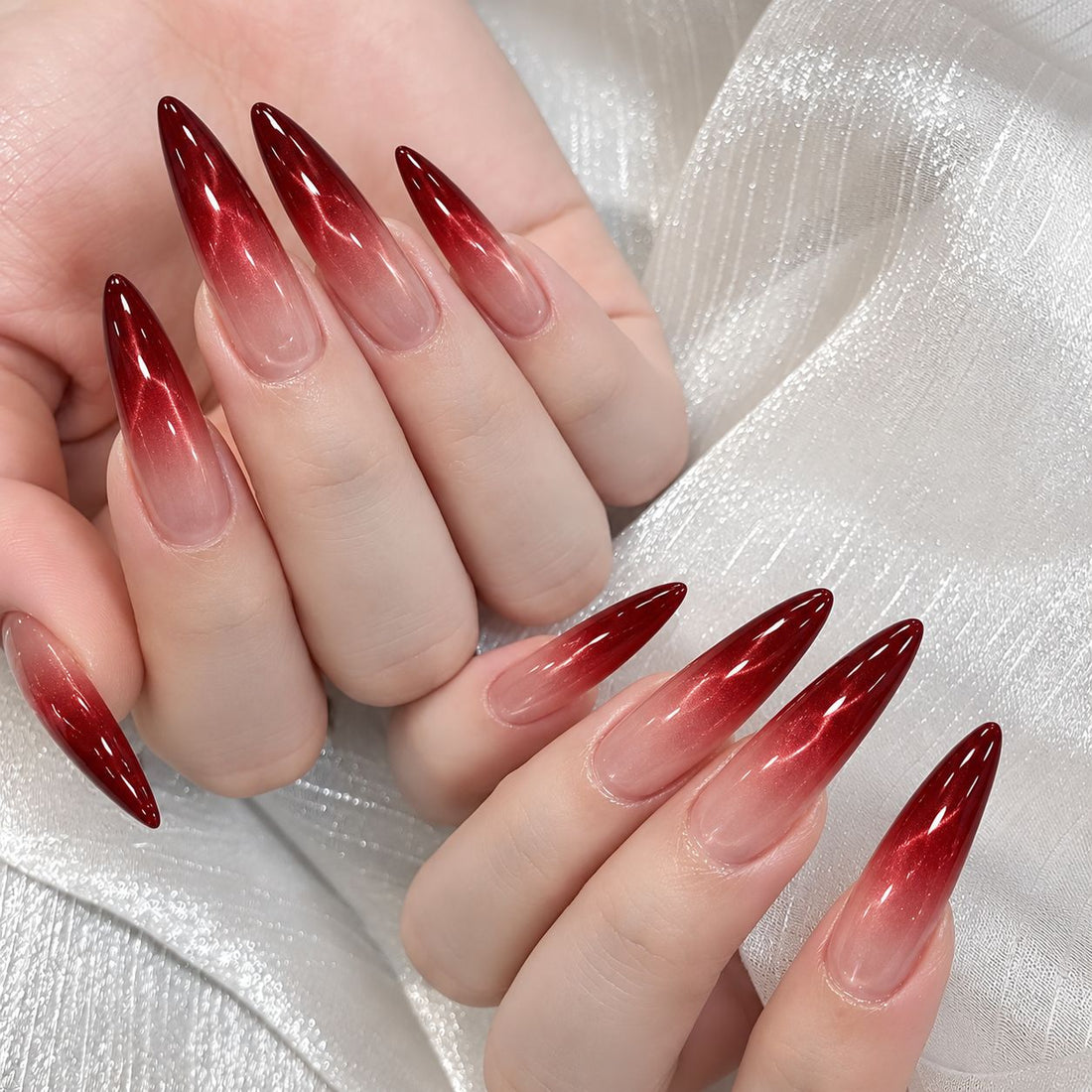 Ruby Veil  | Long Stiletto