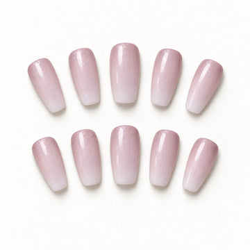 Rosy Veil | Medium-Long Square
