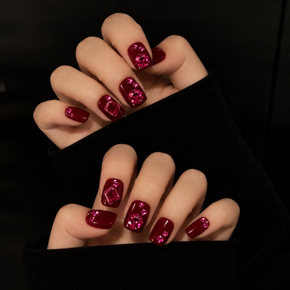 Garnet Luxe | Short Squoval