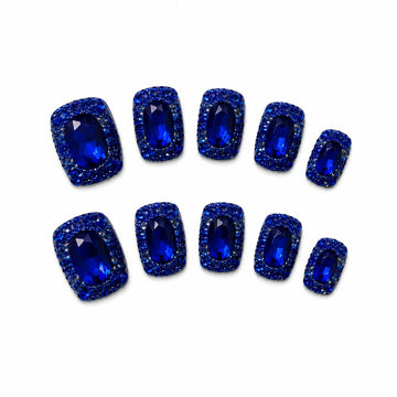 Sapphire Halo | Short Square