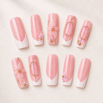 Porcelain Petals | Long Square (24 pieces)
