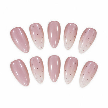 Blush Dots | Medium-Long Almond