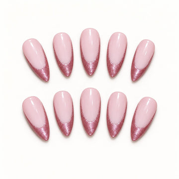 Rosé Sparkle | Medium-Long Almond
