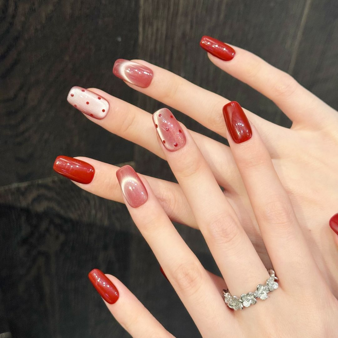 Cherry Pop | Medium-Long Squoval
