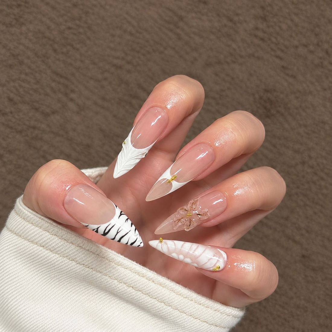 Ivory Petal | Long Stiletto