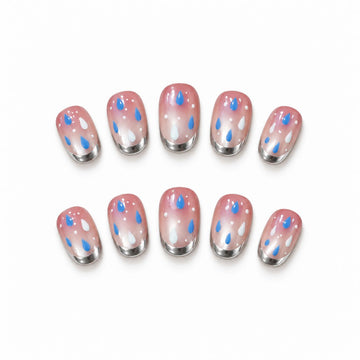 Silver Confetti | Short Round