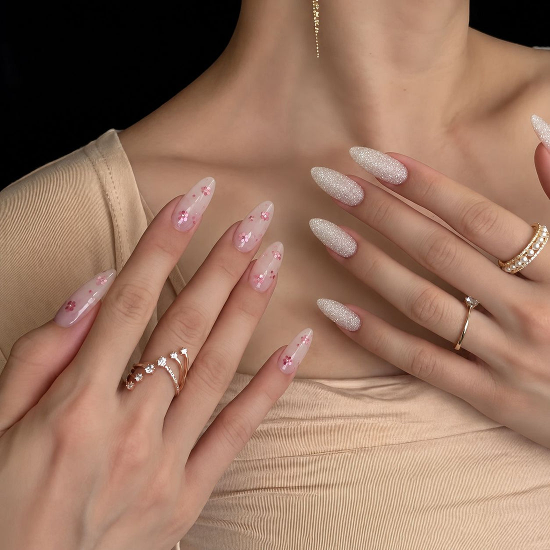 Blushing Stardust | Long Almond