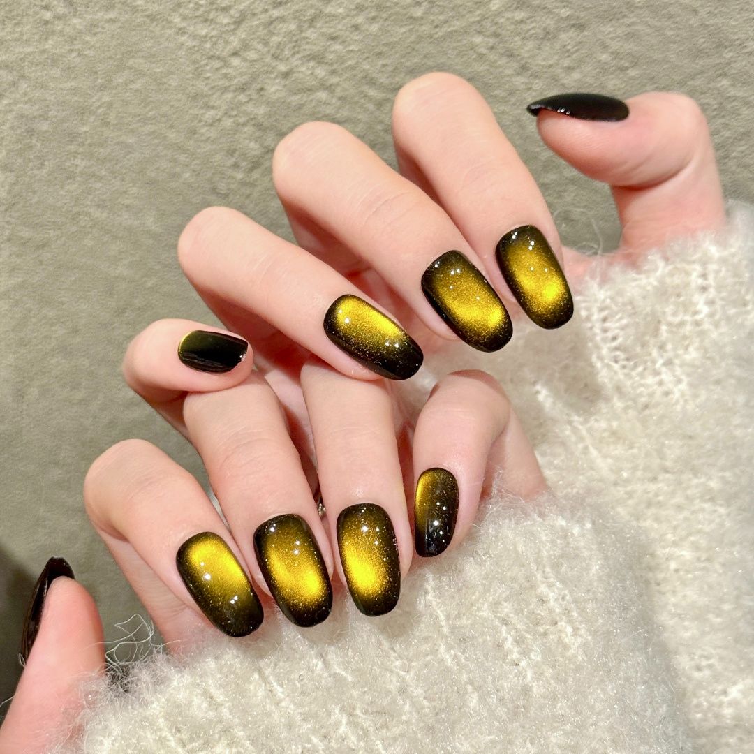 Golden Eclipse | Short Squoval