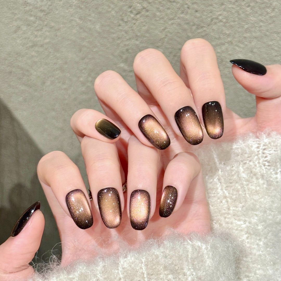 Mocha Glow | Short Squoval
