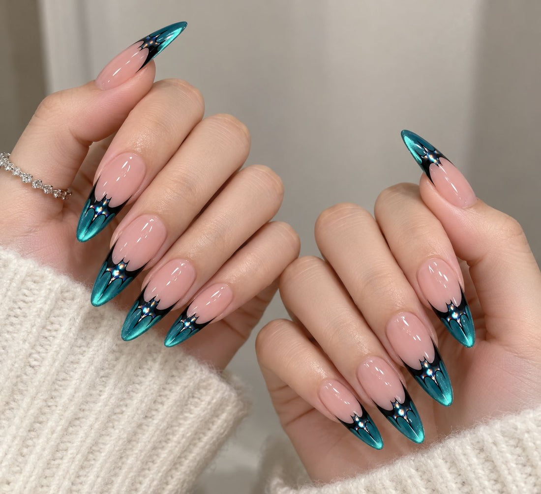 Midnight Teal | Long Almond