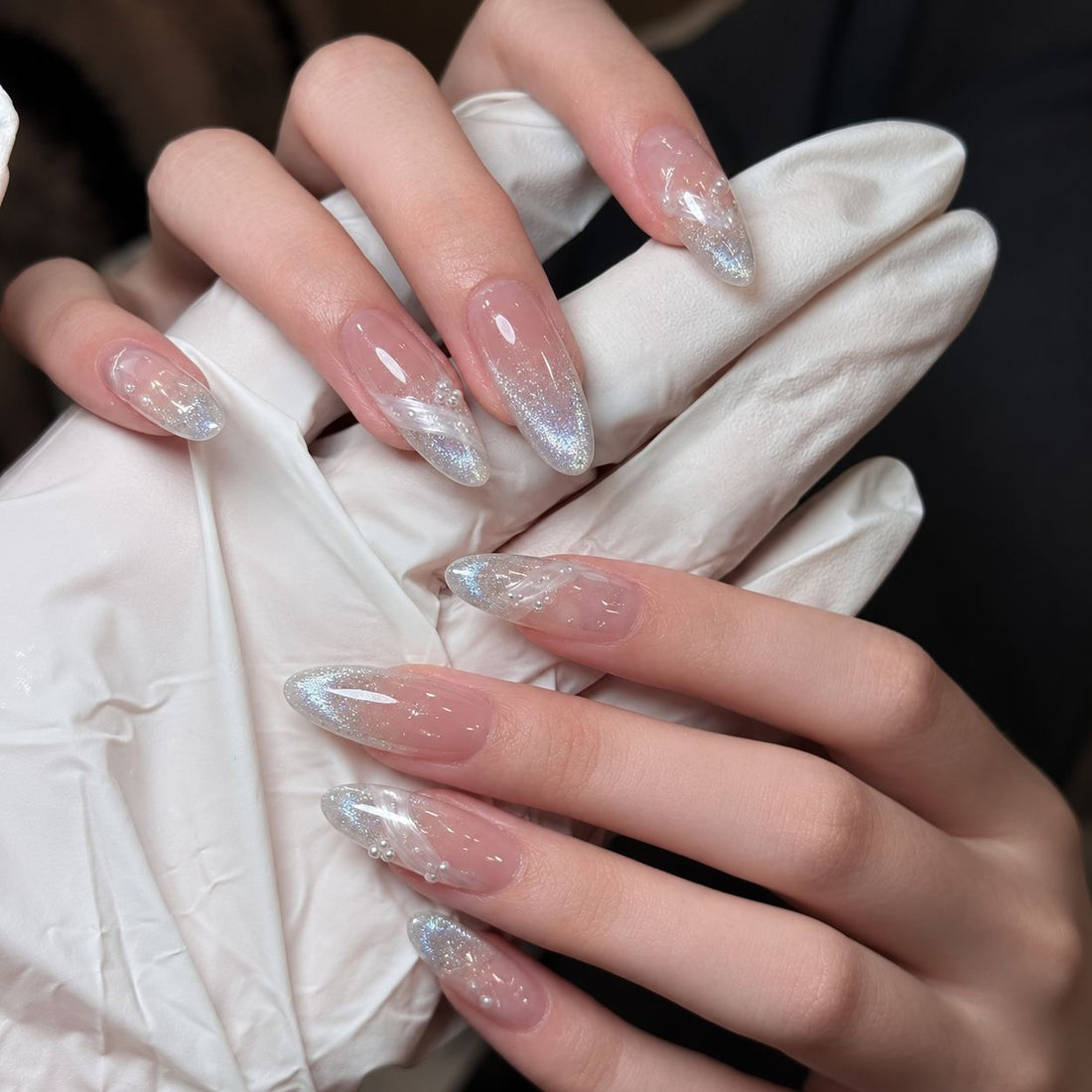 Frosted Feather | Long Almond