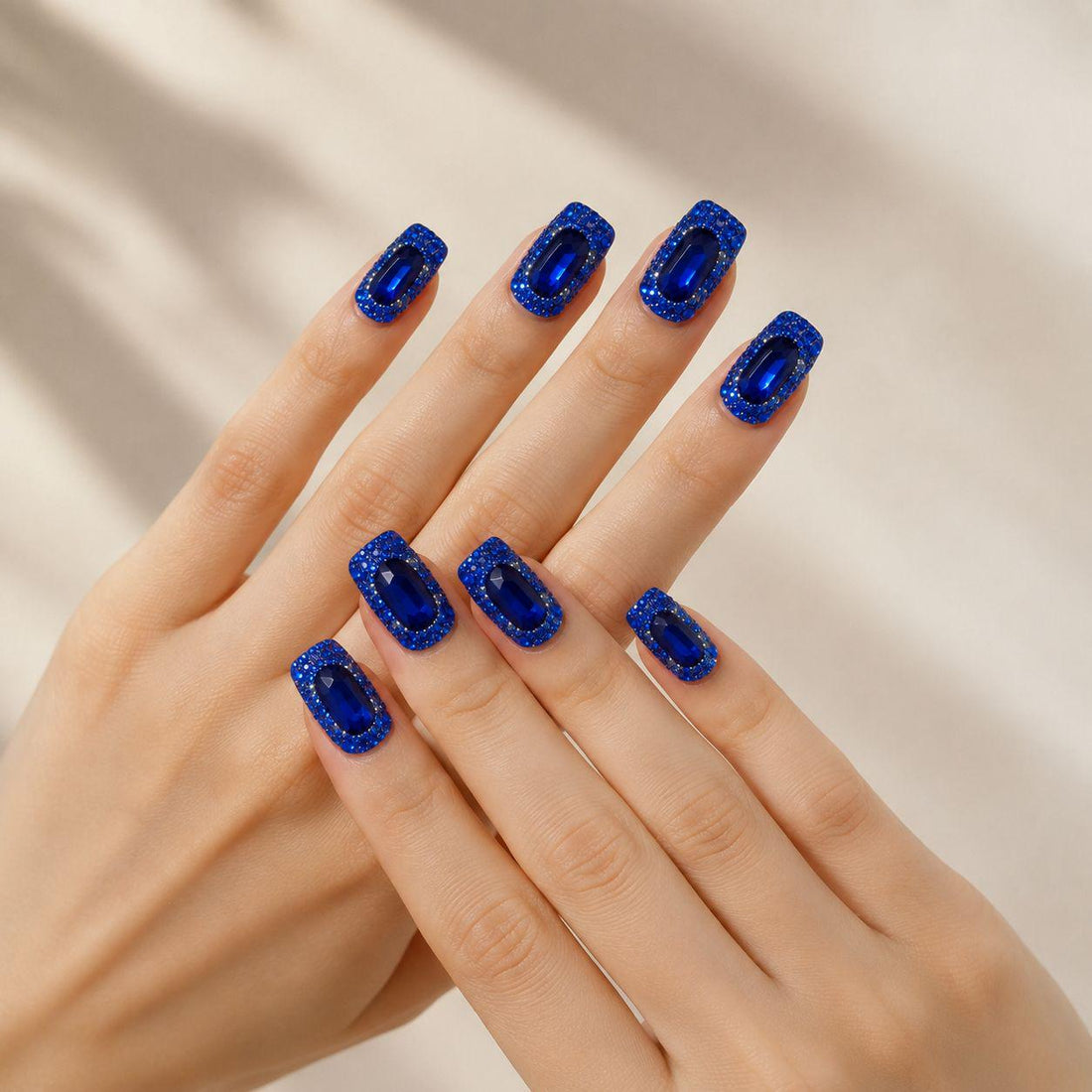 Sapphire Halo | Short Square