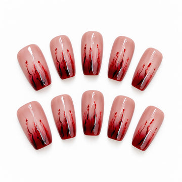 Scarlet Evidence | Medium Squoval