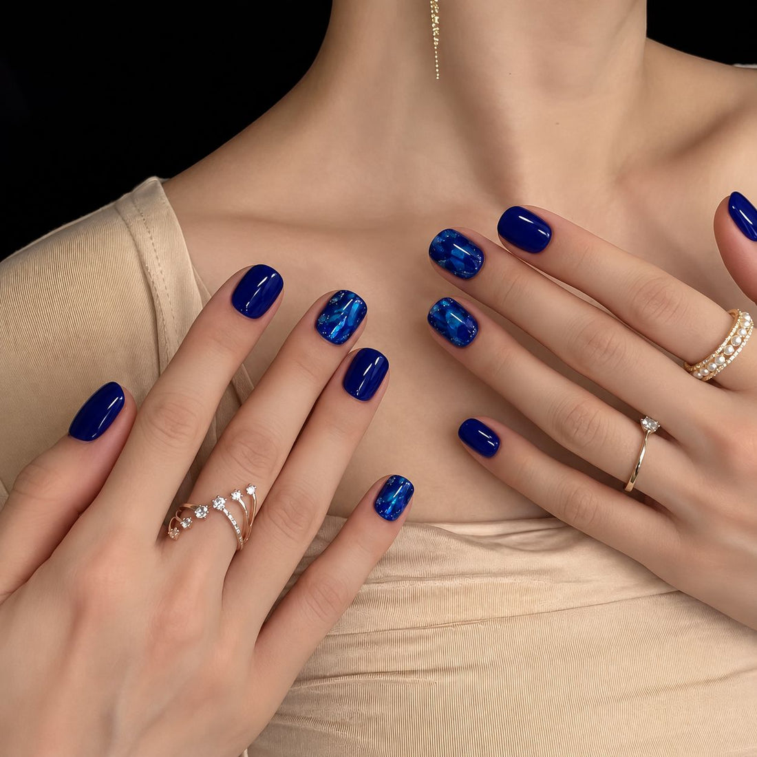 Cobalt Treasure | Short Squoval