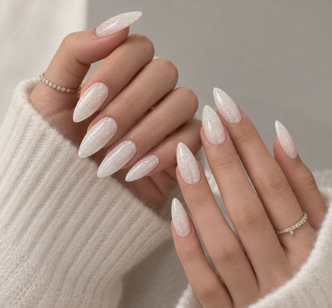 Milky Glimmer | Medium-Long Almond