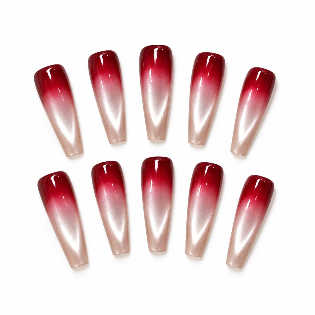 Cherry Fade | Long Coffin / Long Stiletto