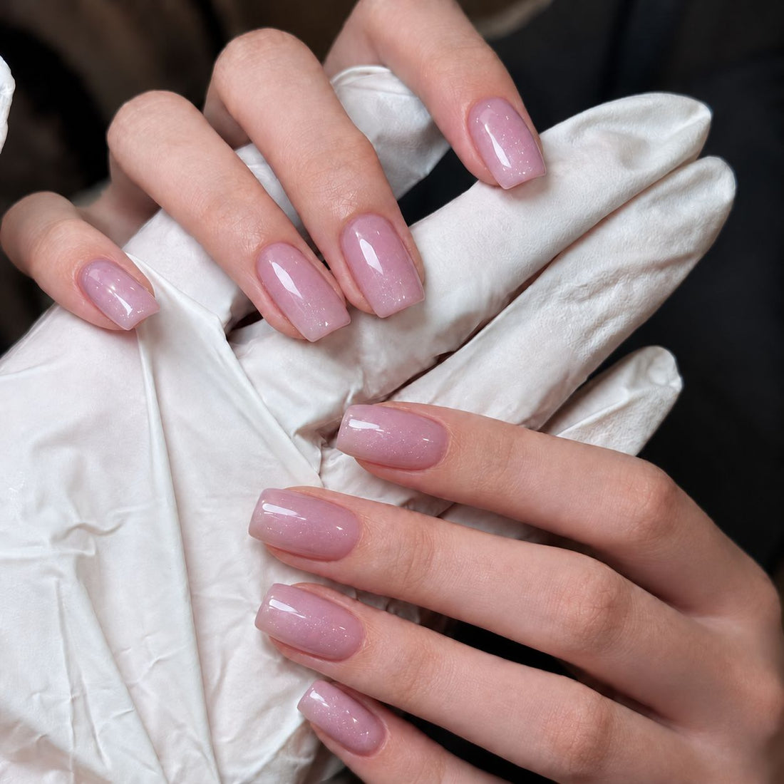 Rosy Veil | Medium-Long Square